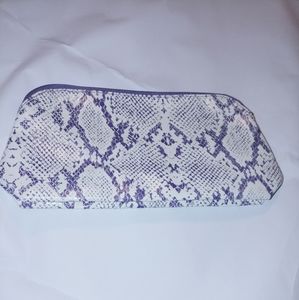 Estee Lauder Purple Snakeskin Cosmetic Case
